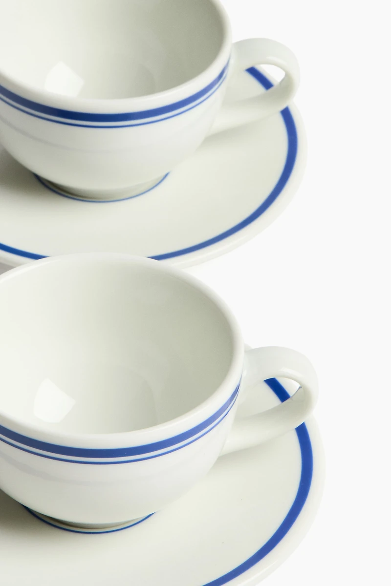 2-Pack Cappuccino Cup and Saucer