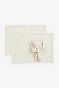 4-piece Placemat and Napkin set