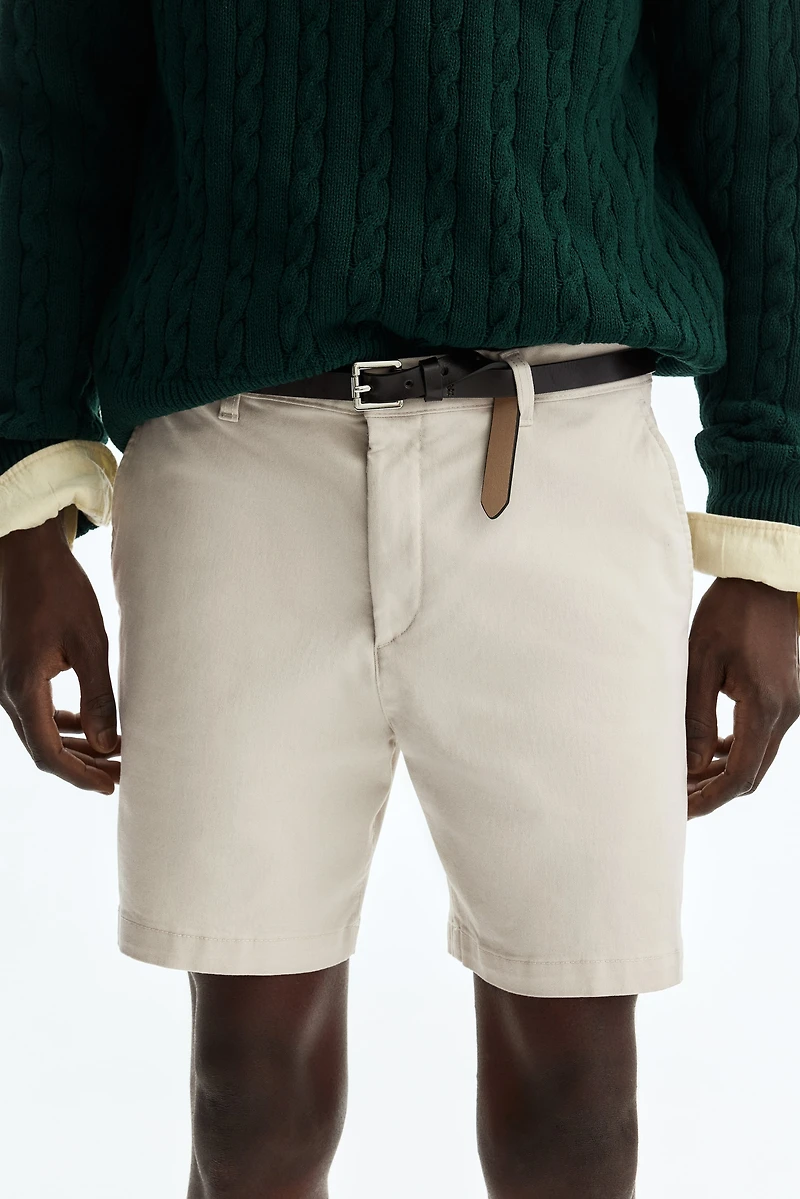 Regular-Fit Cotton Chino Shorts