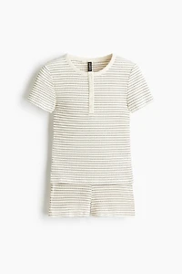 2-Piece Ribbed Jersey Set