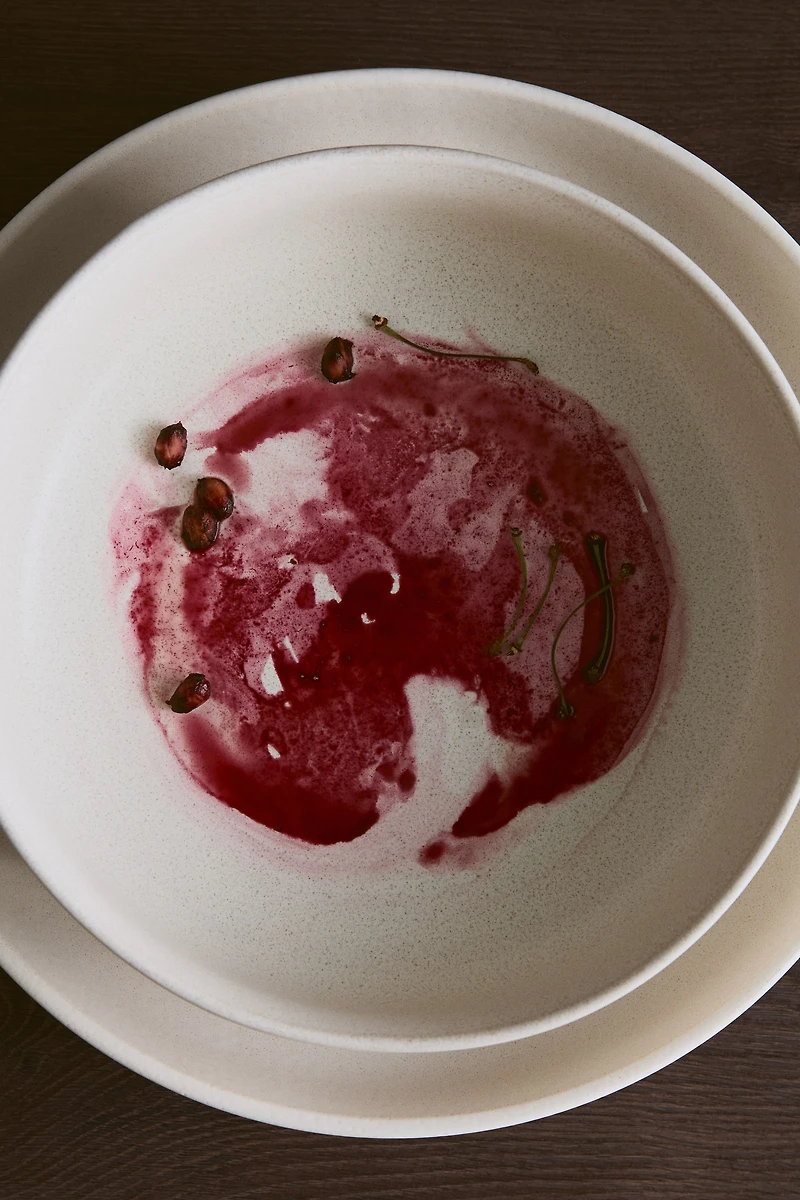 Bol en grès cérame avec glaçure réactive