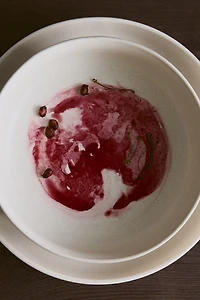 Bol en grès cérame avec glaçure réactive