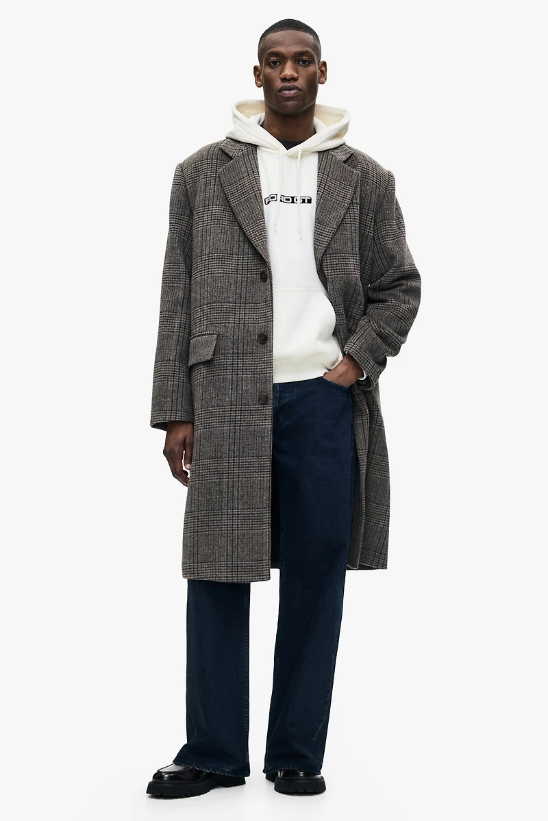 Loose-Fit Printed Hoodie