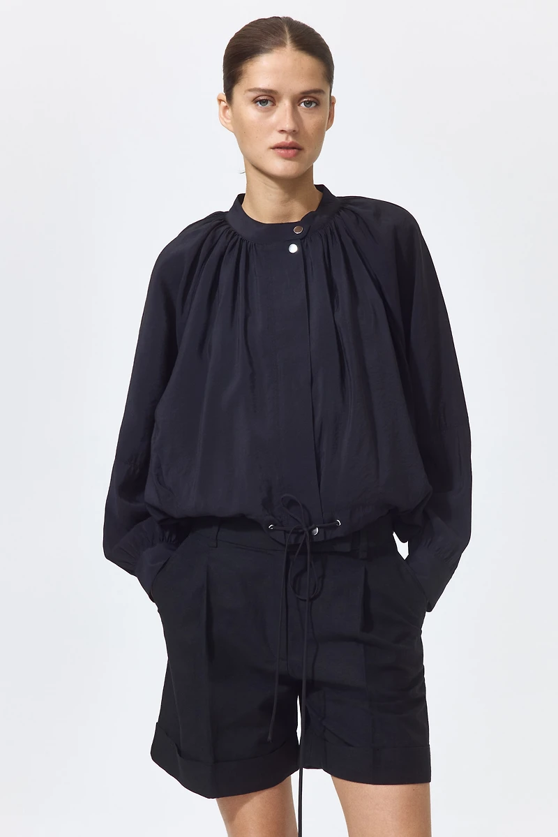 Dressy Linen-Blend Shorts