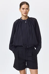 Dressy Linen-Blend Shorts