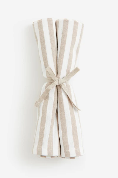 Lot de 2 serviettes table