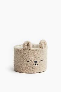 Teddy Fleece Storage Basket