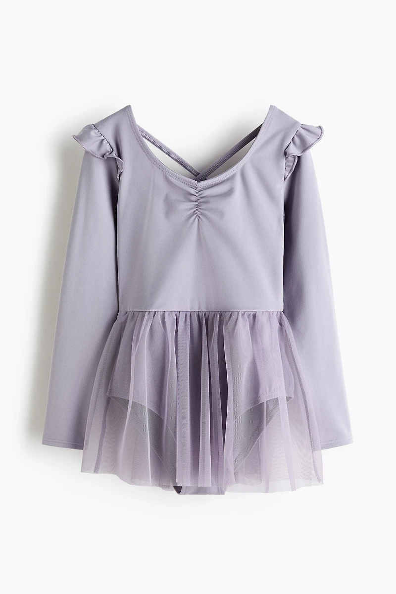 Tulle-Skirt Dance Leotard with DryMove™