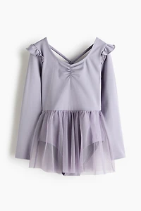 Tulle-Skirt Dance Leotard with DryMove™