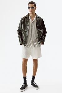 Relaxed-Fit Linen-Blend Shorts