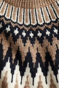 Chandail en tricot jacquard