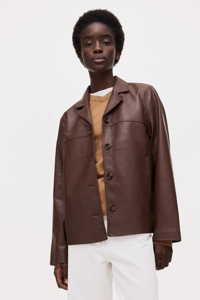 Veste en tissu enduit