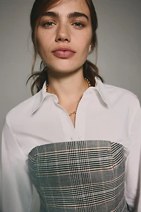 Haut bustier évasé