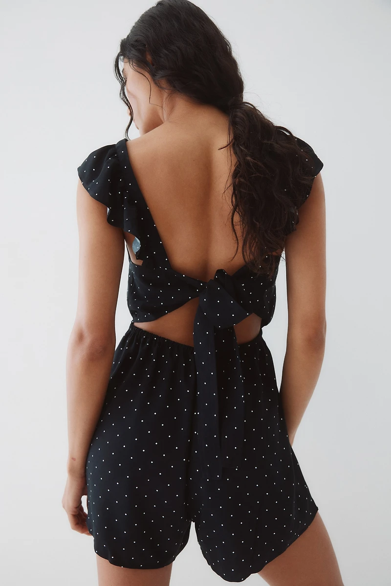 Tie-Back Romper