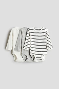 3-pack Ribbed Bodysuits