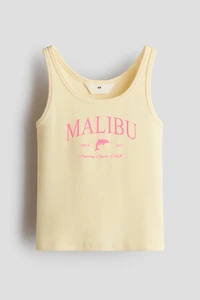 Printed Cotton Tank Top