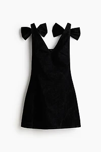 Bow-Detail Mini Dress