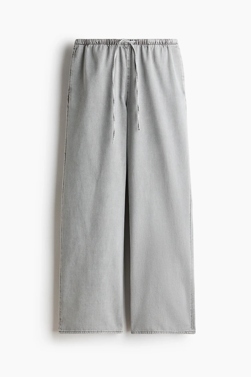 Denim Drawstring Pants