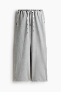 Denim Drawstring Pants