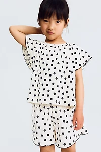 Printed Cotton Jersey Shorts