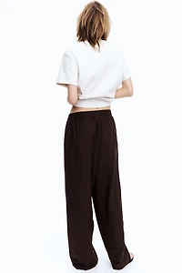 Linen-Blend Pants