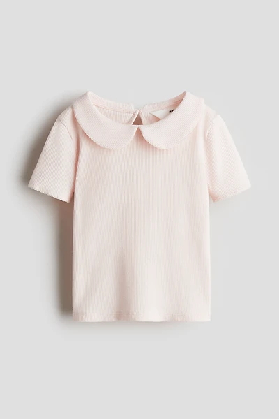 Haut en coton avec bord picots