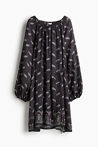 Oversized Tie-Belt Dress