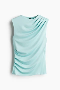 Draped Sleeveless Top