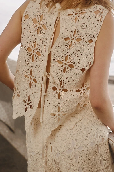 Crochet-Look Top