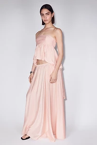 Bubble-Hem Bandeau Top