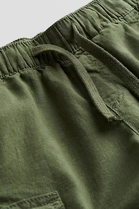 Linen-blend Cargo Shorts