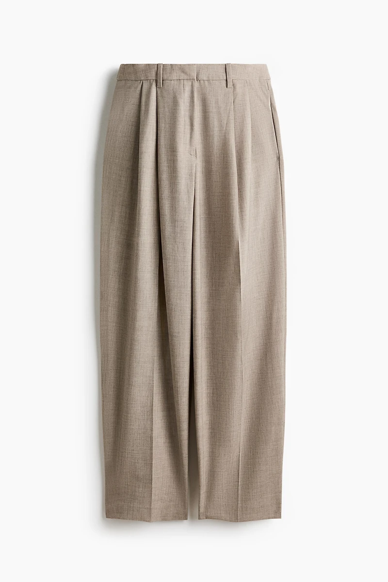 Barrel-Leg Dress Pants