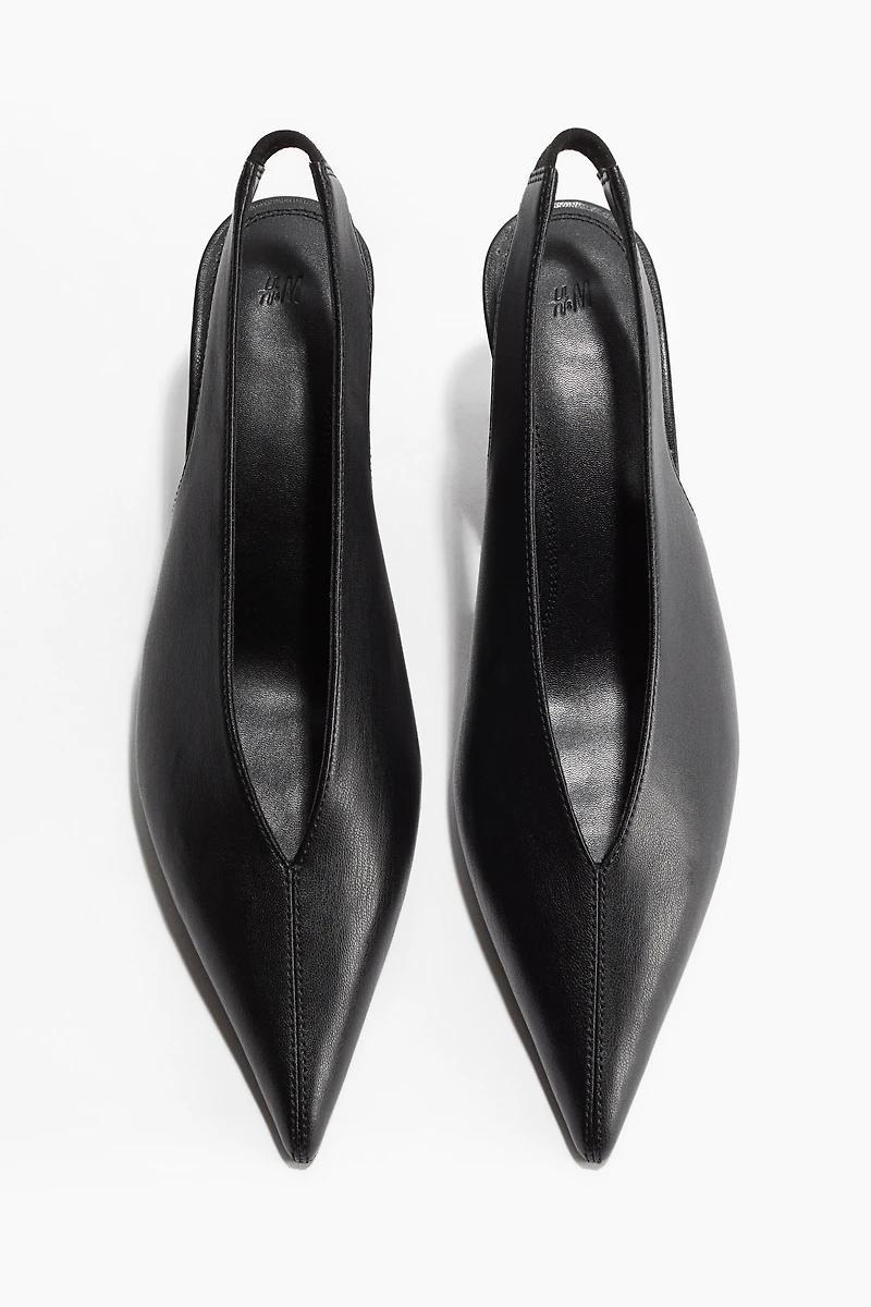 Wedge-Heeled Slingbacks