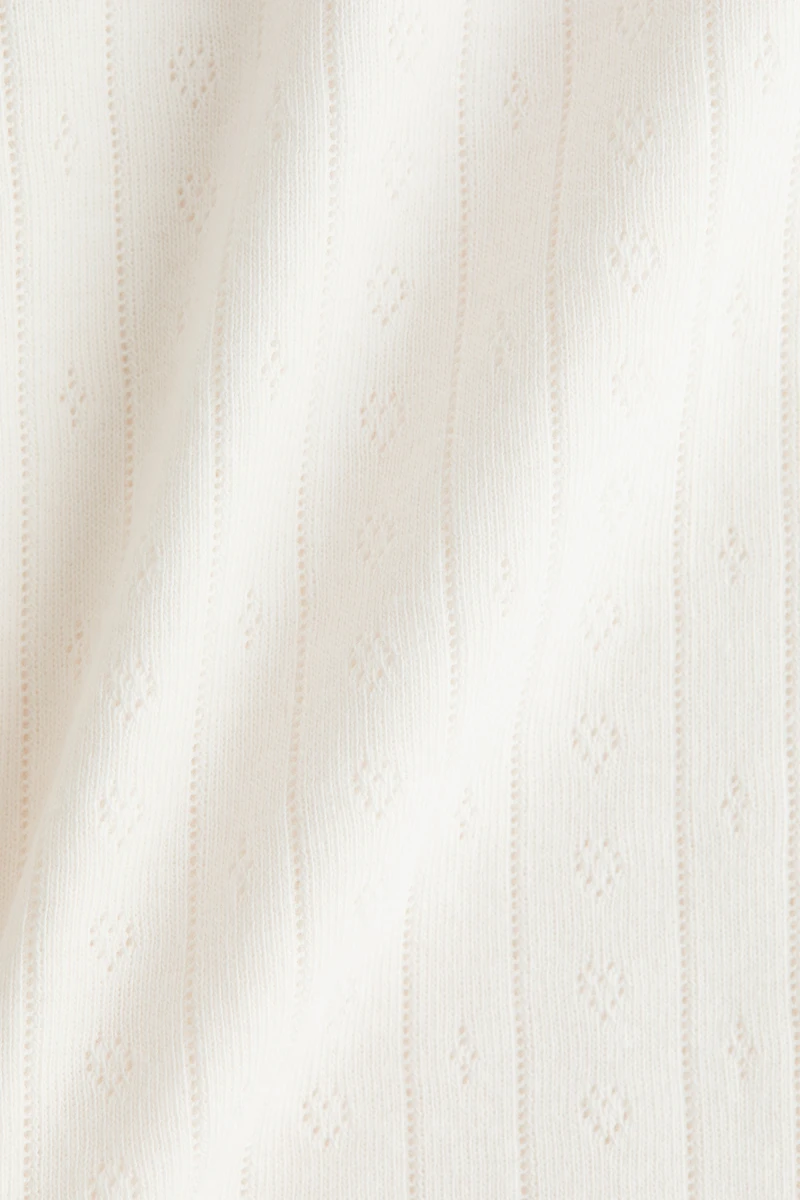 Pointelle Jersey Top