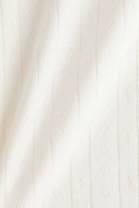 Pointelle Jersey Top