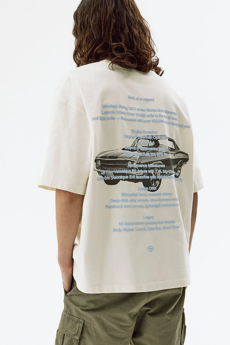 Oversized Printed Cotton T-Shirt