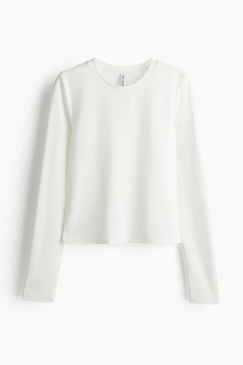 Long-Sleeved Microfiber Top