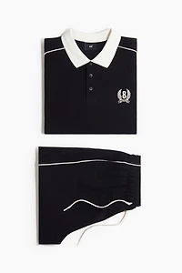 2-Piece Cotton Piqué Set