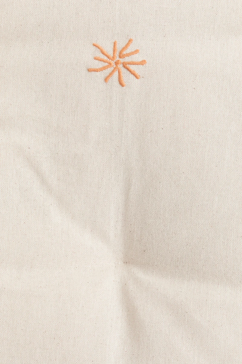 Embroidered-Detail Beach Mat
