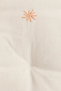 Embroidered-Detail Beach Mat