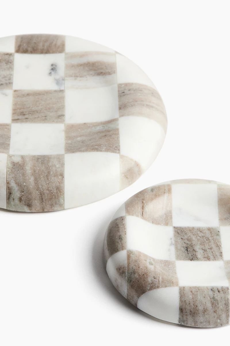 Grand plateau en marbre