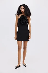 Appliquéd Halterneck Dress