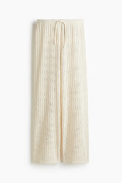 Pantalon en tricot avec cordon de serrage