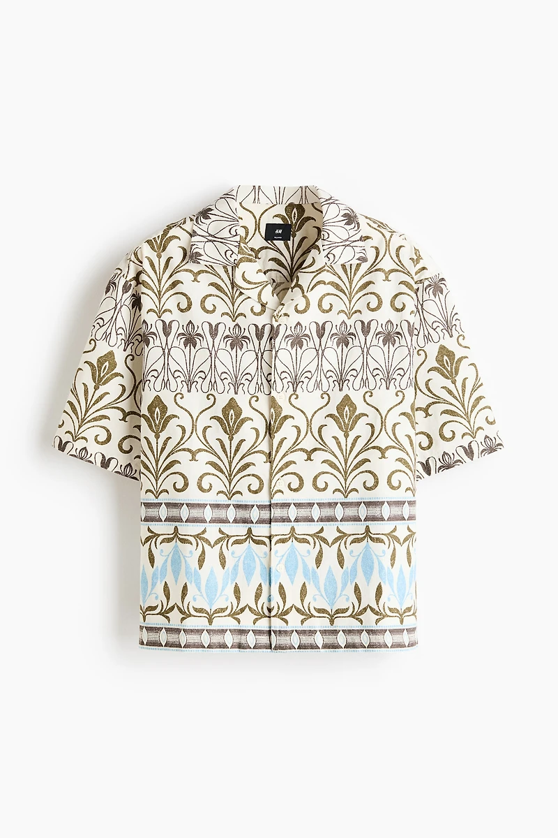Relaxed-Fit Patterned Resort Shirt
