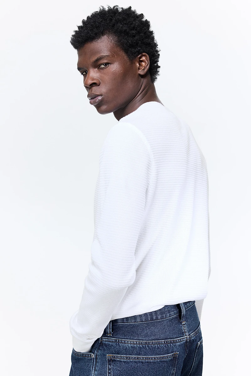 T-shirt Coupe Amincie en jersey gaufré