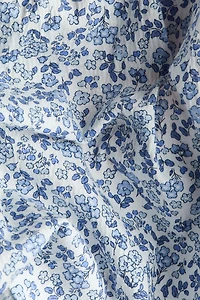 Flutter-Sleeved Cotton Dress