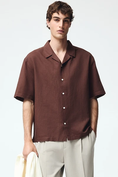 Relaxed-Fit Linen-Blend Resort Shirt