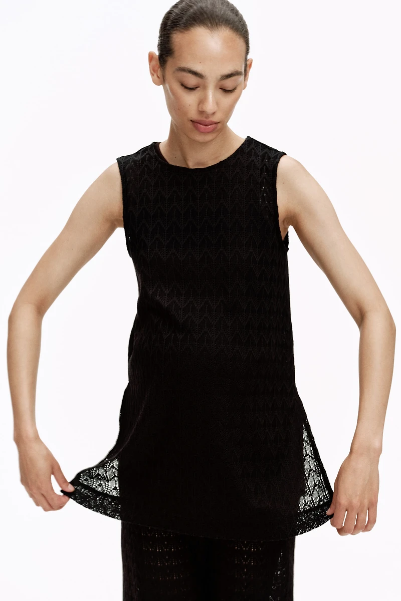 MAMA Pointelle Jersey Top