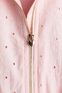 Blouson avec broderie anglaise