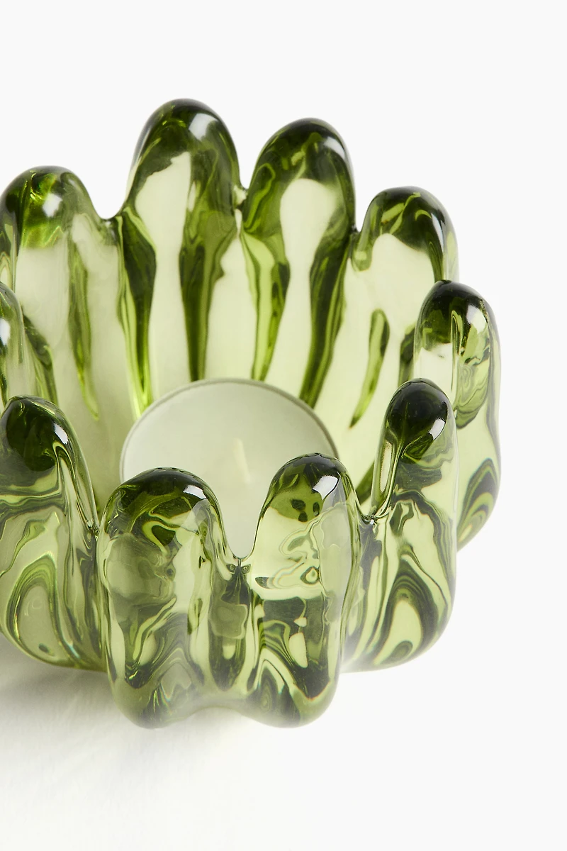 Glass Tea Light Holder